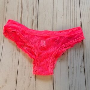 Victoria's Secret Bright Neon Pink Lace Bikini